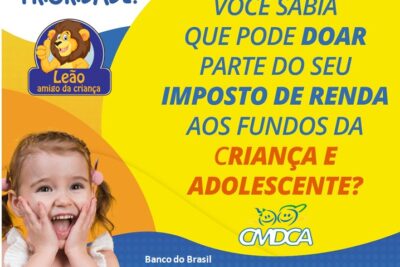 Imposto de Renda pode beneficiar crianças e adolescentes em Artur Nogueira