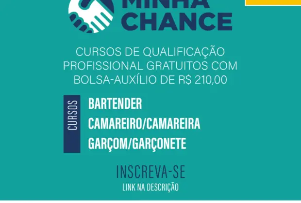 PAT DE JAGUARIÚNA TEM VAGAS PARA CURSOS GRATUITOS COM BOLSA-AUXÍLIO DE R$ 210