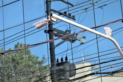 Câmera-teste de monitoramento é instalada na Rua XV de Novembro