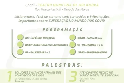 Holambra irá sediar seminário de saúde realizado pelo Cismetro