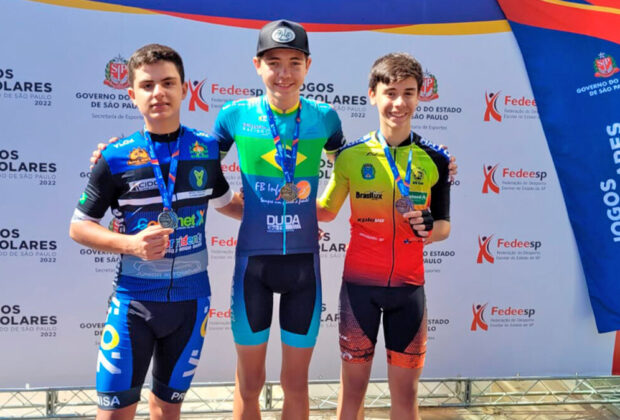 Ciclista guaçuano é campeão dos Jogos Escolares na categoria sub 14