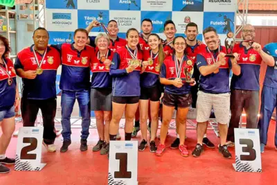 Tênis de mesa conquista seis medalhas nos Jogos Regionais