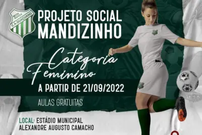 Atlético Guaçuano inicia projeto de futebol feminino para adolescentes