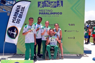 Equipe paralímpica conquista seis medalhas de ouro e uma de bronze durante competição no fim de semana