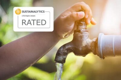 Aegea é primeiro lugar mundial entre empresas pares de saneamento no ranking do Rating ESG pela Sustainalytics