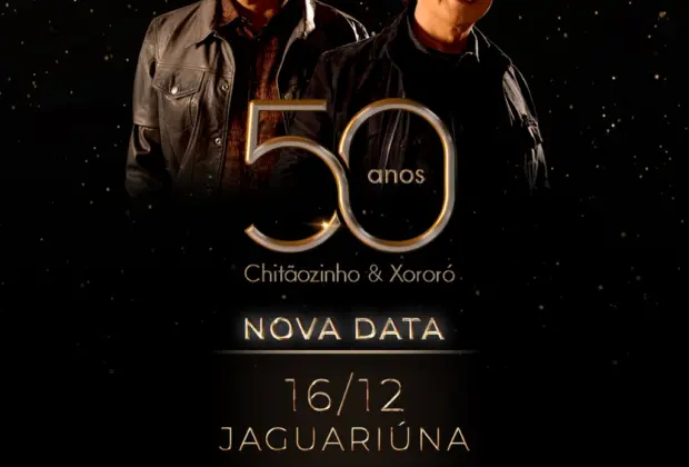 Comunicado de adiamento show de 50 anos