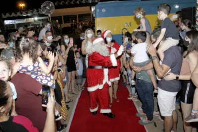 PAPAI NOEL CHEGA DE TREM EM JAGUARIÚNA NA PRÓXIMA QUARTA-FEIRA