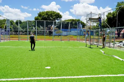 Instalação de Areninha Esportiva do Ypê II entra na reta final e espaço será entregue no dia 4 de fevereiro