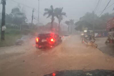 Chuvas na tarde de ontem em Jaguariuna