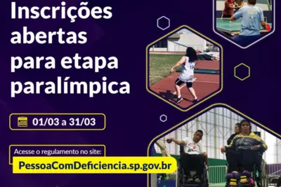 Estudantes podem se inscrever para etapa paralímpica dos Jogos Escolares 2023