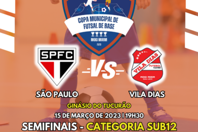 São Paulo x Vila e Mini Craques x Santos nas semifinais do sub12