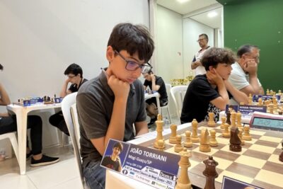 Diogo Martin Chagas ganha medalha de bronze em torneio internacional de xadrez disputado em Mogi Guaçu