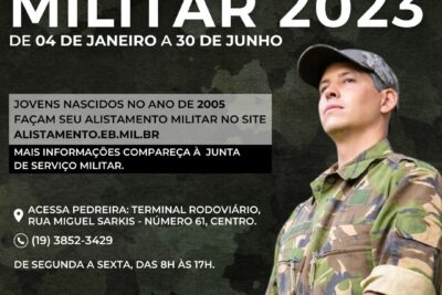 Jovens nascidos em 2005 devem realizar o Alistamento Militar até o dia 30 de junho