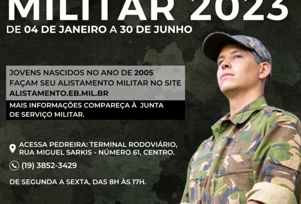 Jovens nascidos em 2005 devem realizar o Alistamento Militar até o dia 30 de junho