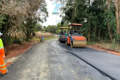 Último trecho da Estrada São Bento começa a ser asfaltado