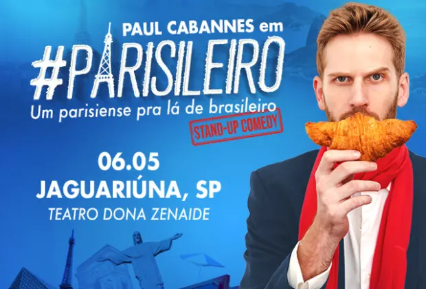 Teatro GT apresenta o humorista Paul Cabannes em Jaguariúna