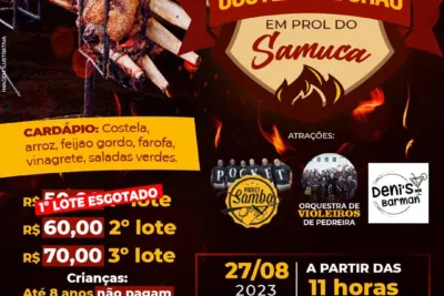 2º Festival da Costela de Chão em prol do SAMUCA será realizado em agosto de 2023