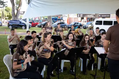 Banda Sinfônica ‘Nico de Fáveri’ se apresenta na formatura do Proerd em Artur Nogueira