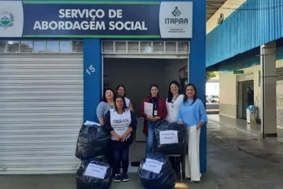 Senac faz campanha entre alunos e doa roupas e cobertores para pessoas em situação de rua