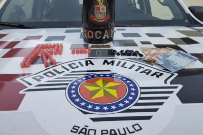 Rocam prende suspeito de tráfico de drogas e porte ilegal de munição de arma de fogo em Mogi Guaçu