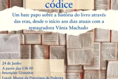 Museu da Porcelana de Pedreira recebe inscrições para o Worckshop “Do rolo ao códice”