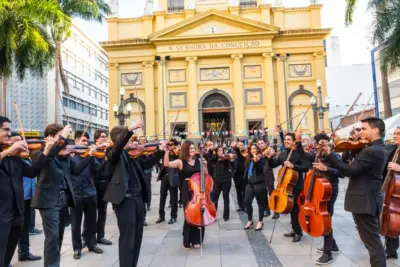 Orquestra Conservatório Carlos Gomes se apresenta na Catedral em comemoração ao aniversário da cidade Evento acontece nesta sexta-feira, 14 de julho, às 20h, entrada gratuita