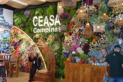 Ceasa Campinas marca presença no maior evento de flores e plantas do País