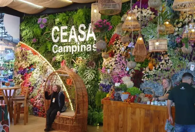 Ceasa Campinas marca presença no maior evento de flores e plantas do País
