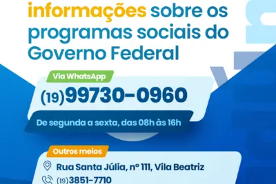 Central do Cadastro Único passa a usar WhatsApp para facilitar atendimentos feitos pelo setor