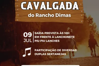 “Cavalgada do Rancho Dimas” será realizada neste domingo, 9 de julho em Pedreira