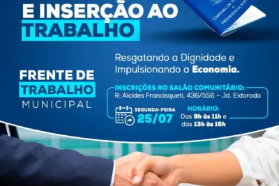 Engenheiro Coelho Lança o Programa de Renda Mínima e Inserção ao Trabalho.