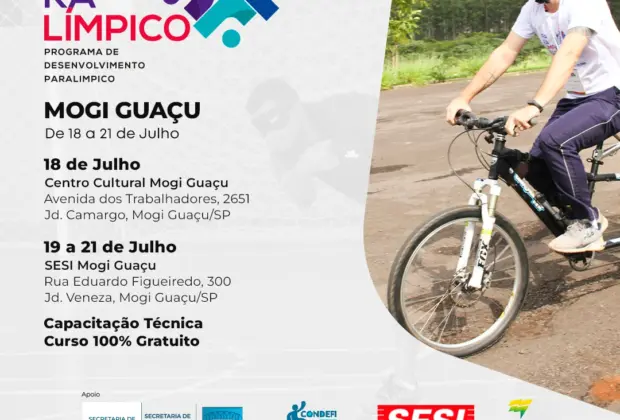Mogi Guaçu terá Curso de Capacitação Técnica Paralímpica e inscrições estão abertas