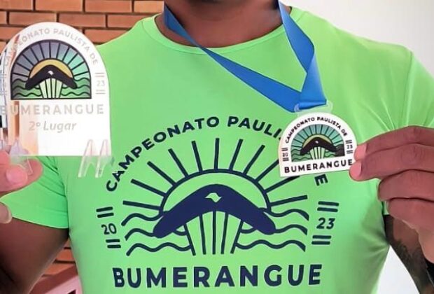 Atleta cosmopolense conquista a segunda colocação no torneio estadual de Bumerangue