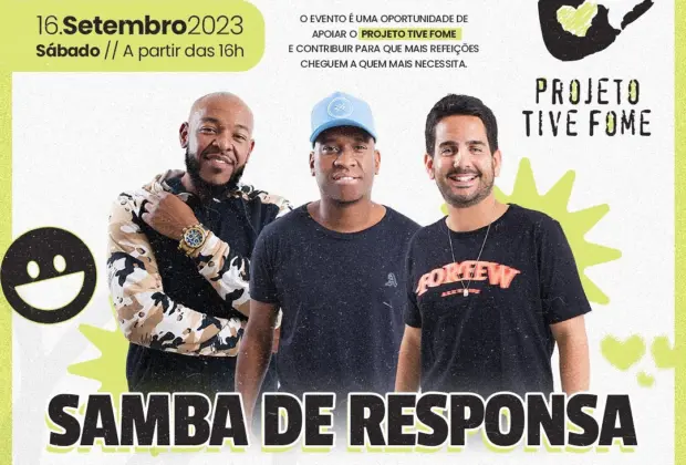 Fazenda Santa Margarida divulga evento beneficente com o grupo Samba de Responsa