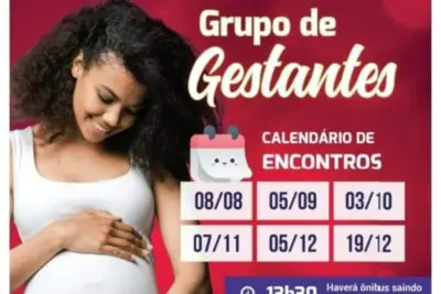 Encontro do Grupo de Gestantes  Celebra o Agosto Dourado e Promove Conhecimento e Apoio às Futuras Mamães