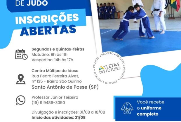  Aulas Gratuitas de Judô em Santo Antônio de Posse: Uma Oportunidade Patrocinada pela BASF e Apoiada pela Prefeitura