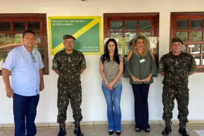  A Junta Militar de Holambra Recebe Visita para Orientações Técnicas