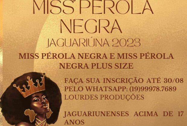 Inscrições Abertas para o Concurso Miss Pérola Negra 2023: Celebração da Diversidade e Elegância