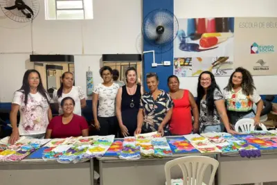 Prefeitura de Santo Antônio de Posse e SENAC Capacitam Jovens e Adultos em Curso de Pintura em Tecidos