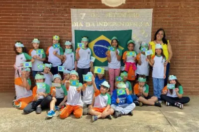 Alunos Celebram a Independência do Brasil em Holambra