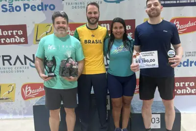 MEDALHAS PARA O TÊNIS DE MESA NO TORNEIO ABERTO DE ÁGUAS DE SÃO PEDRO