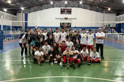 Voleibol de Base de Amparo fica com vices em Aguaí