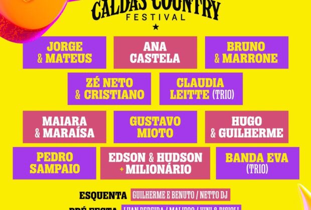 Caldas Country Festival anuncia três novidades e define line-up; confira todas as atrações