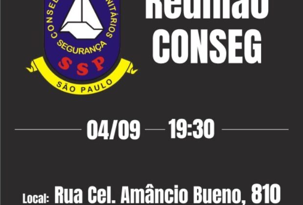 Reunião do CONSEG de Jaguariúna acontece nesta segunda-feira
