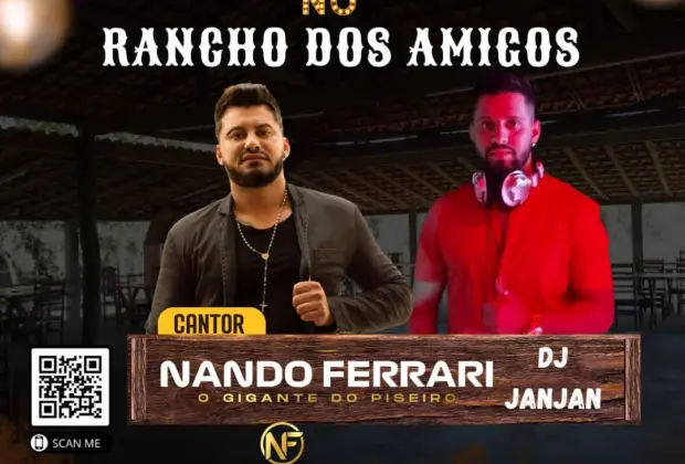 “Noites de Piseiro e Alegria: Rancho dos Amigos recebe Nando Ferrari e DJ JanJan neste sábado!”