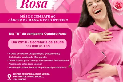 Participe do ‘Dia D’ do Outubro Rosa em Engenheiro Coelho e Cuide da Sua Saúde