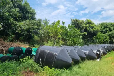 Prefeitura entrega biodigestores para tratamento de esgoto doméstico na área rural nogueirense