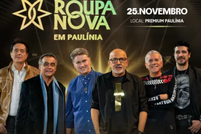 Roupa Nova faz show em Paulínia no mês de novembro