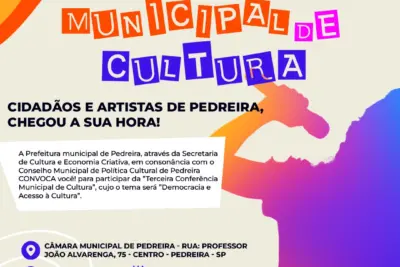 III Conferência Municipal de Cultura será realizada no dia 25 de outubro, com o tema: “Democracia e Acesso à Cultura”