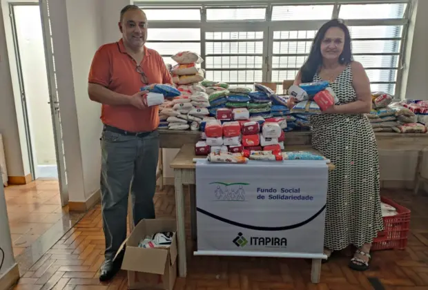 Fundo Social recebe doação de alimentos arrecadados pela Casa das Artes de Itapira